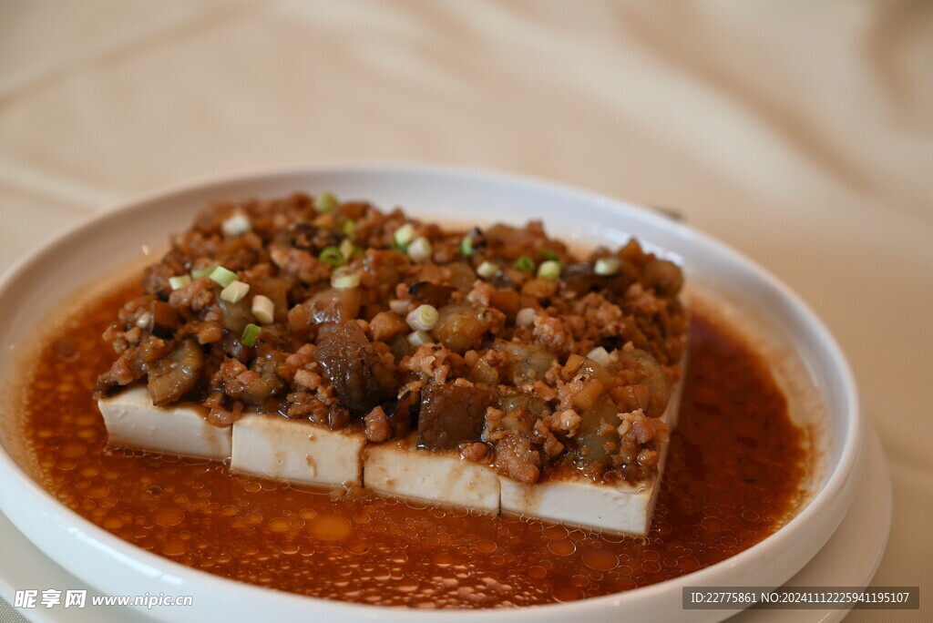 秋季推荐肉末蒸豆腐