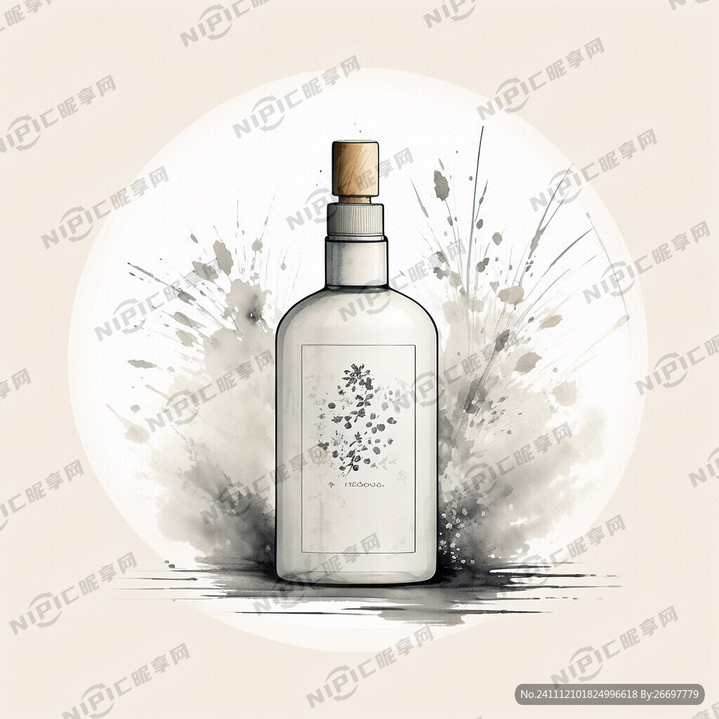 圆瓶 固体芳香除味剂 矢量