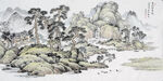 中国风山水国画