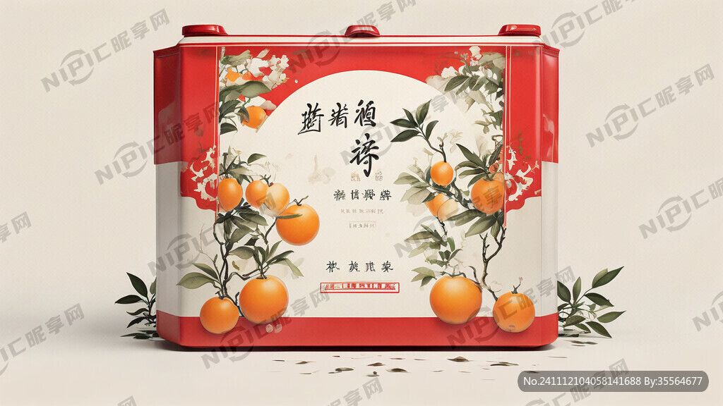 脐橙设计包装手提盒