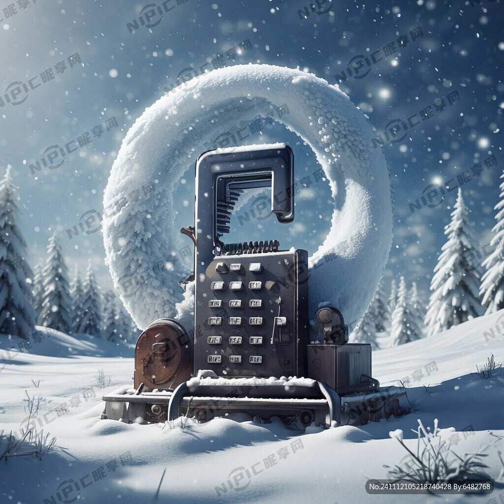 数字 冬天 雪花 数字拨号