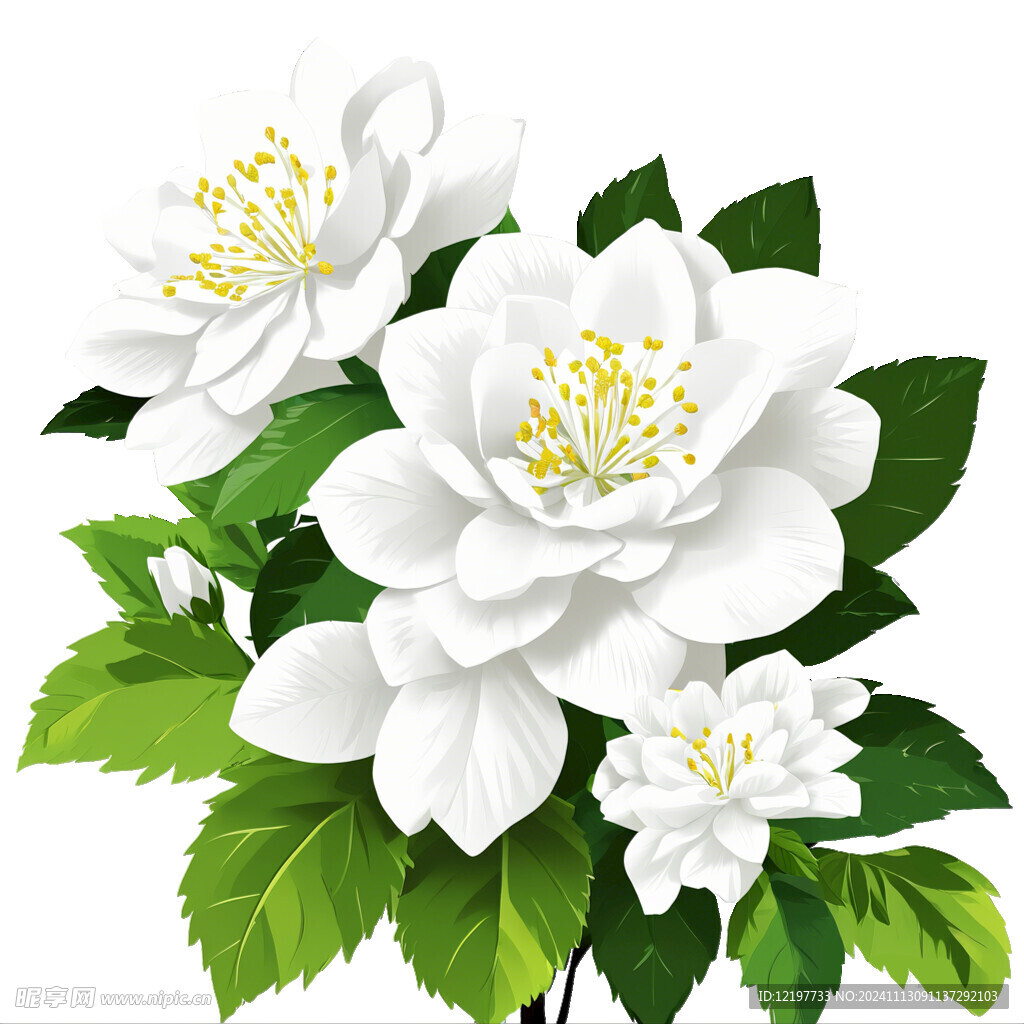 漂亮栀子花