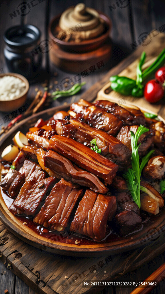 卤肉 实物 鲜艳 食欲