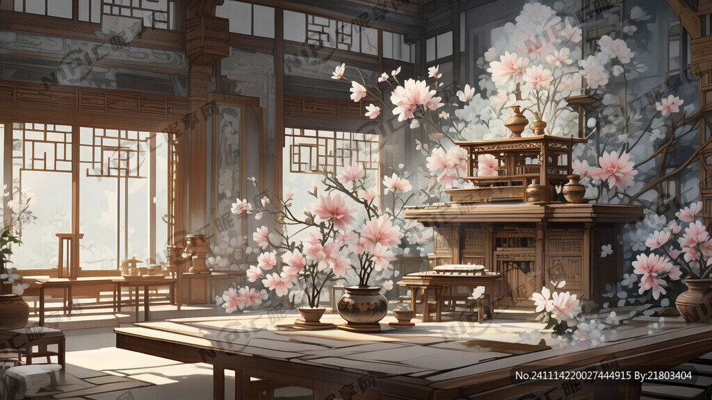 中式 插花 课堂 建盏