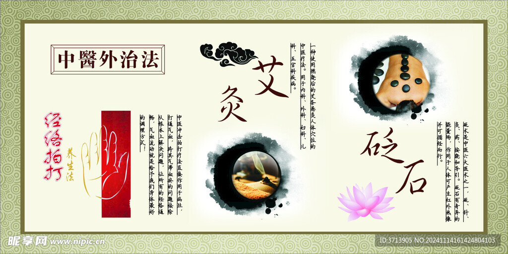 艾灸展板