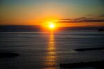 黄昏海面