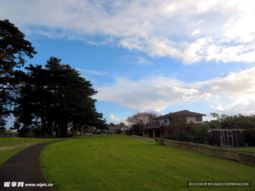 奥克兰海边小镇风景