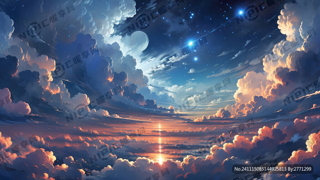 云与海 仰望星空