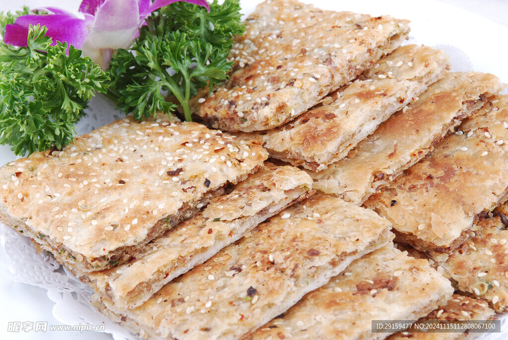 葱花牛肉饼