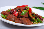 腊八豆炒鸭血