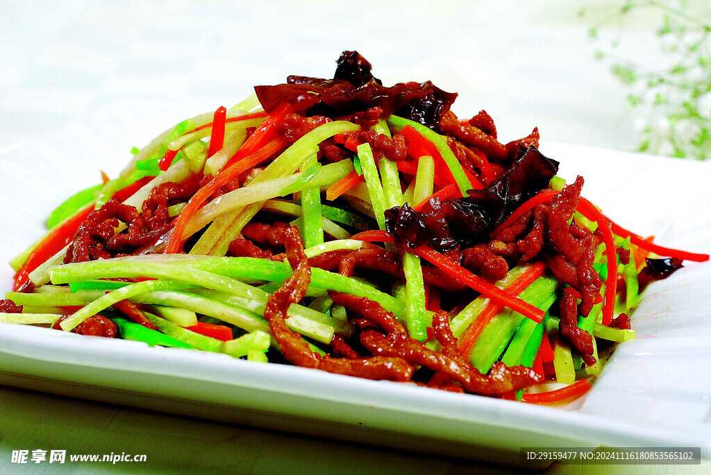 萝卜炒肉丝