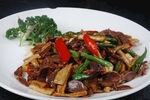 萝卜干炒鸡胗