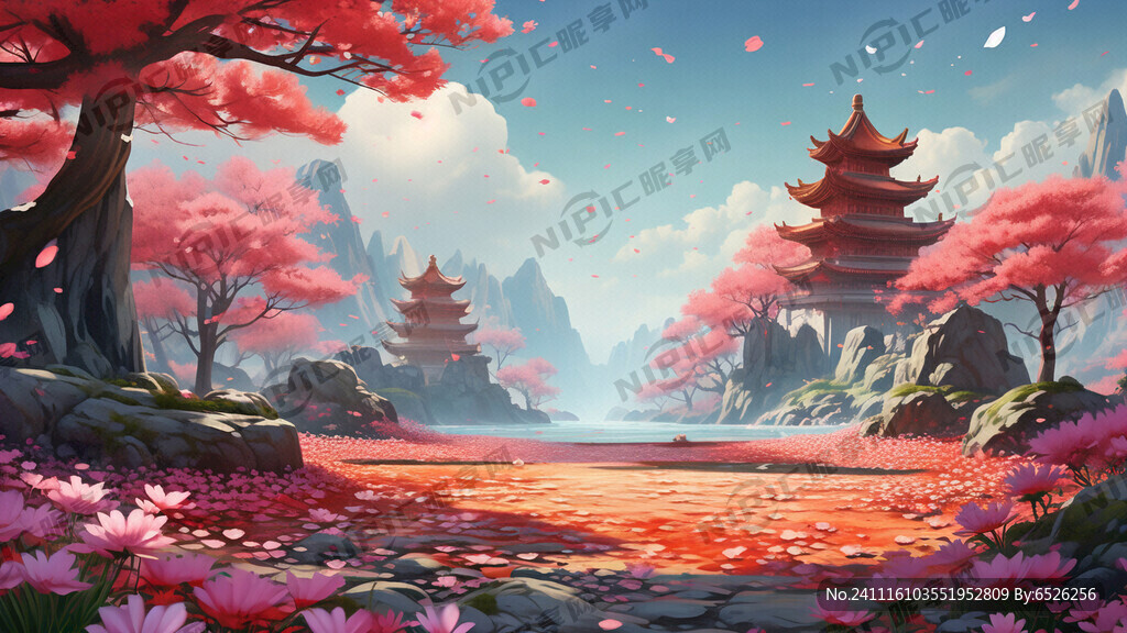 游戏梦幻唯美新中式风景 超高清