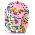 紫猪海滩度假冲浪