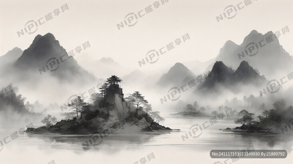 青山绿水 新农村  中国风