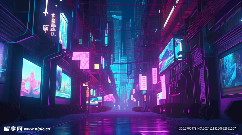 赛博朋克街区