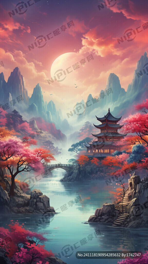 浪漫的色彩斑斓的光线虚化的