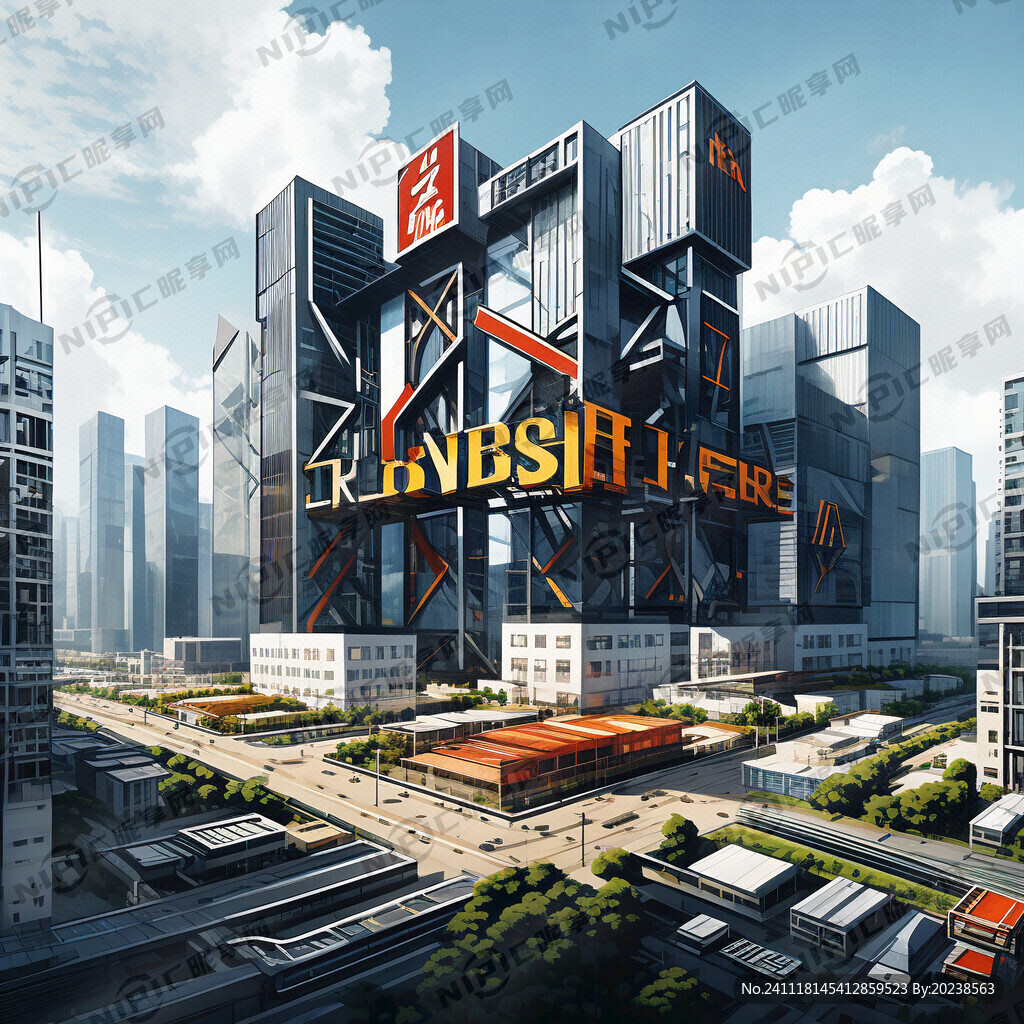 深圳里的五星高标仓 字体设计
