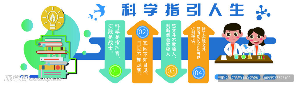 科学 实验室文化墙