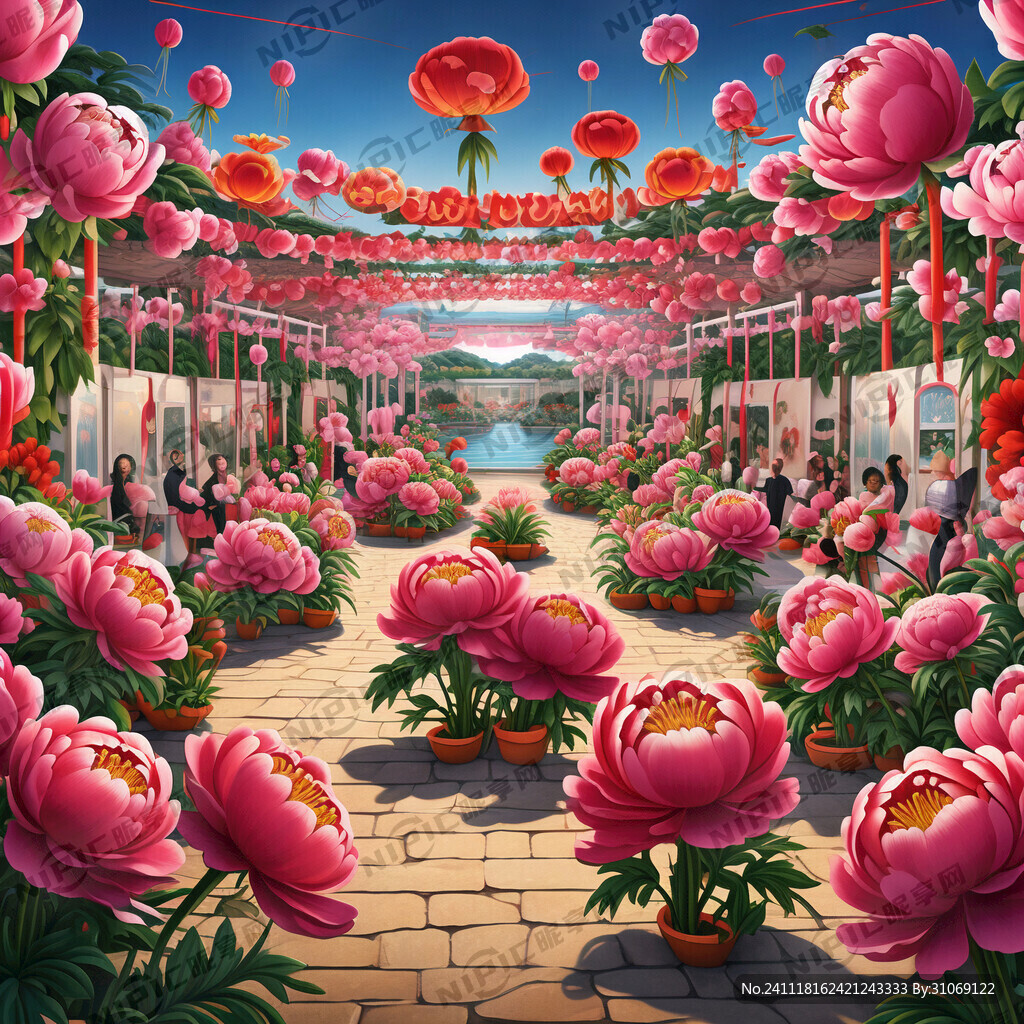 首届小梅沙春节牡丹精品展暨吉祥