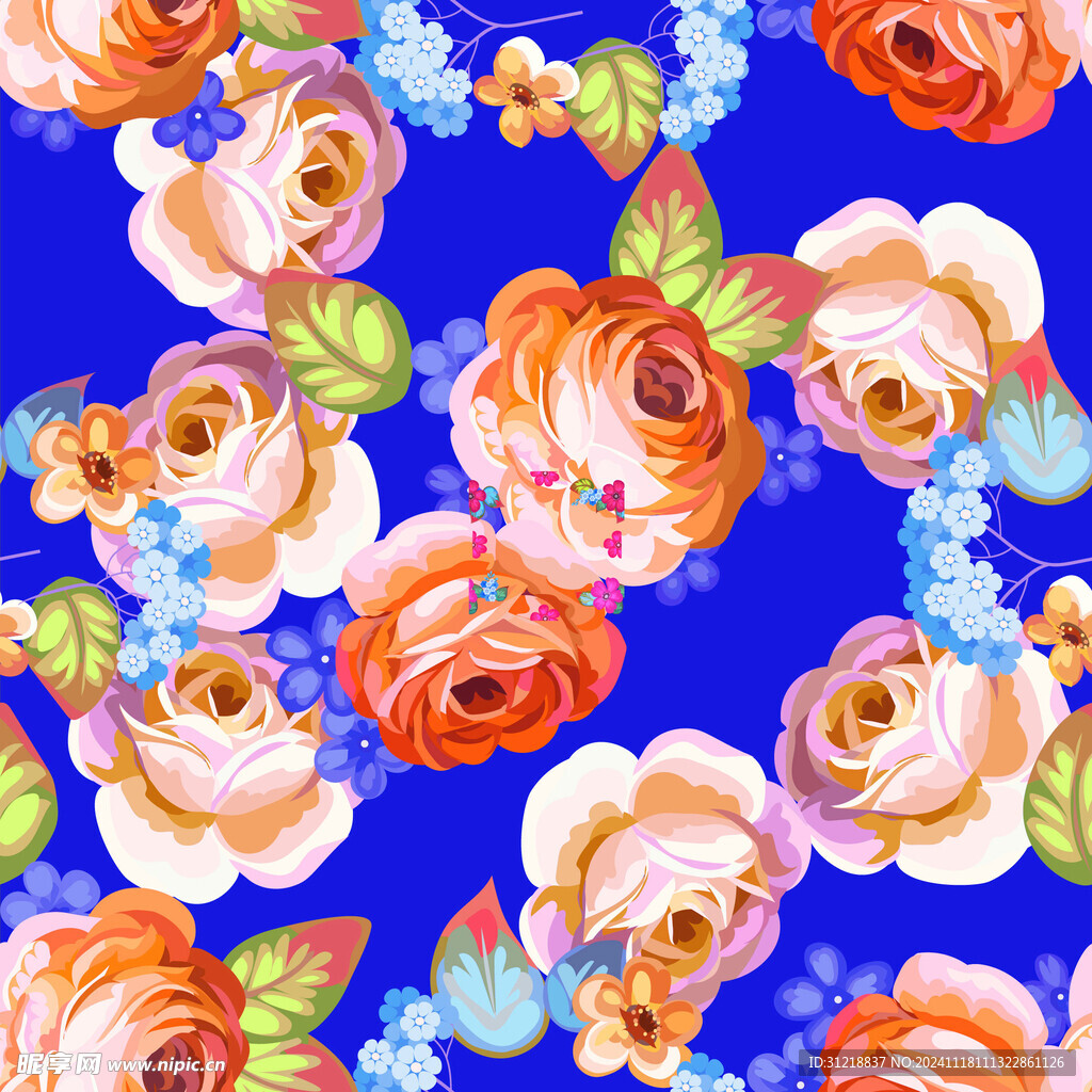 小花背景图案