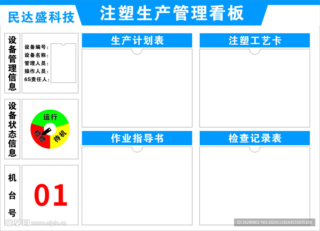 注塑生产管理看板