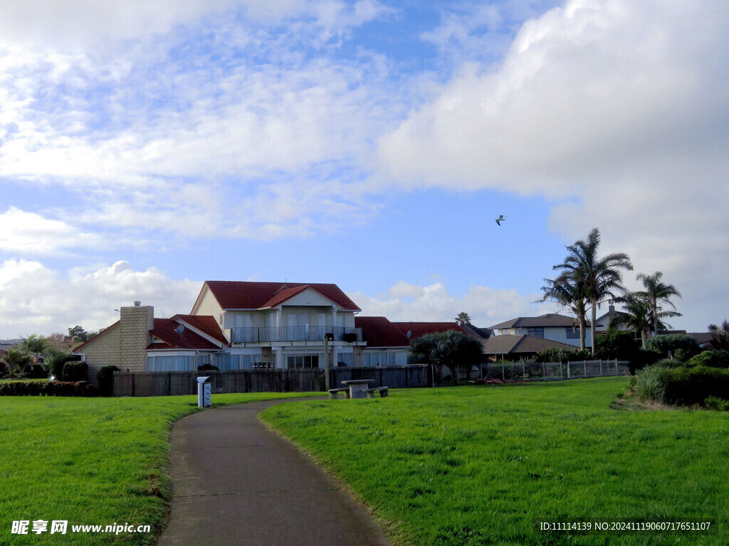 奥克兰小镇风景