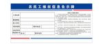 农民工维权信息告示牌