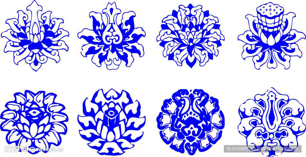 宝相花纹传统花纹
