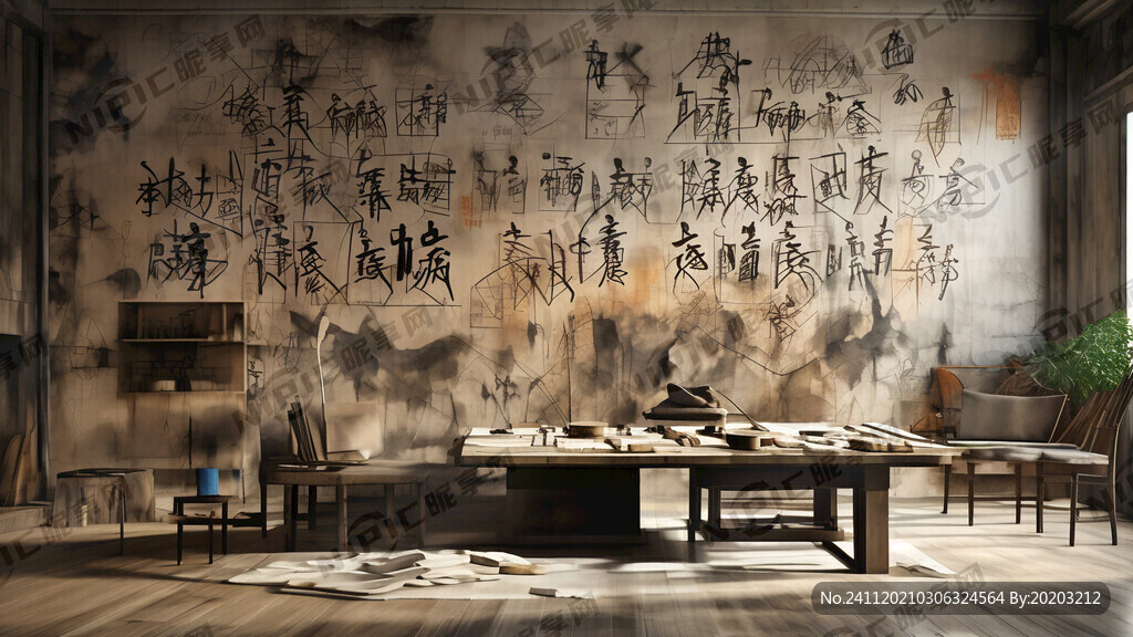 书法教室背景墙