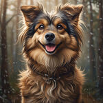 一只漂亮的成年犬