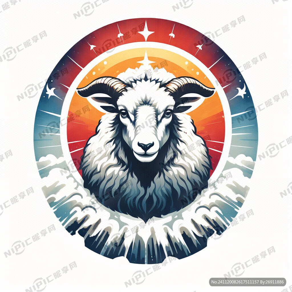 产品商标  羊形状的字母