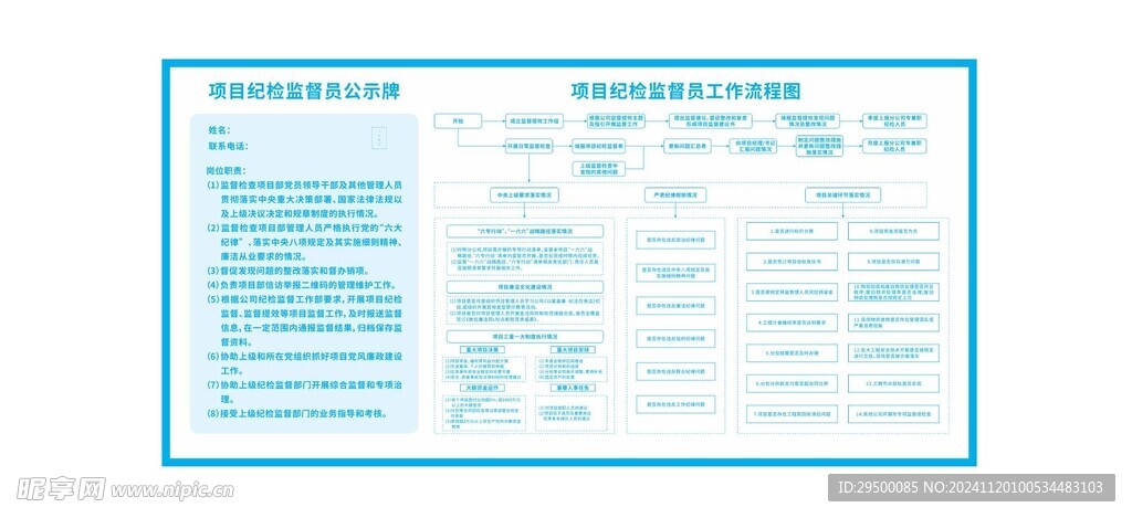 项目纪检监督员公示牌