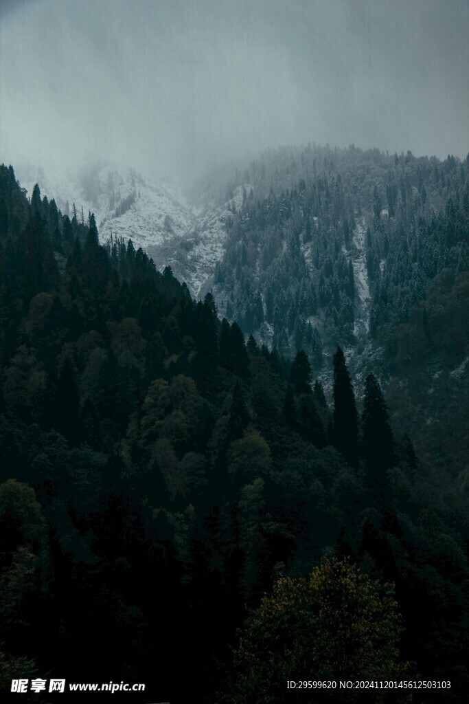 雪山  