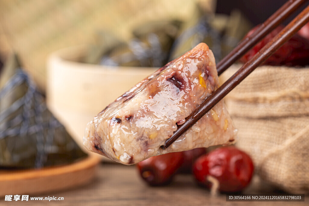 红豆粽子美食