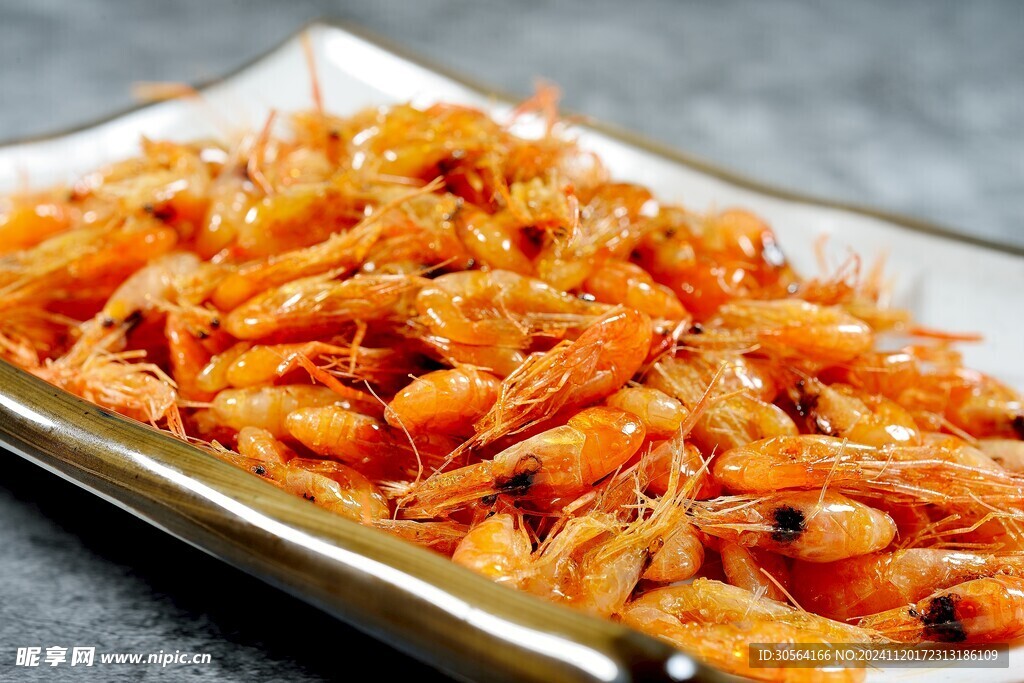 小炒河虾美食