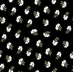白花黑底碎花