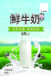 巴氏鲜奶宣传海报A5