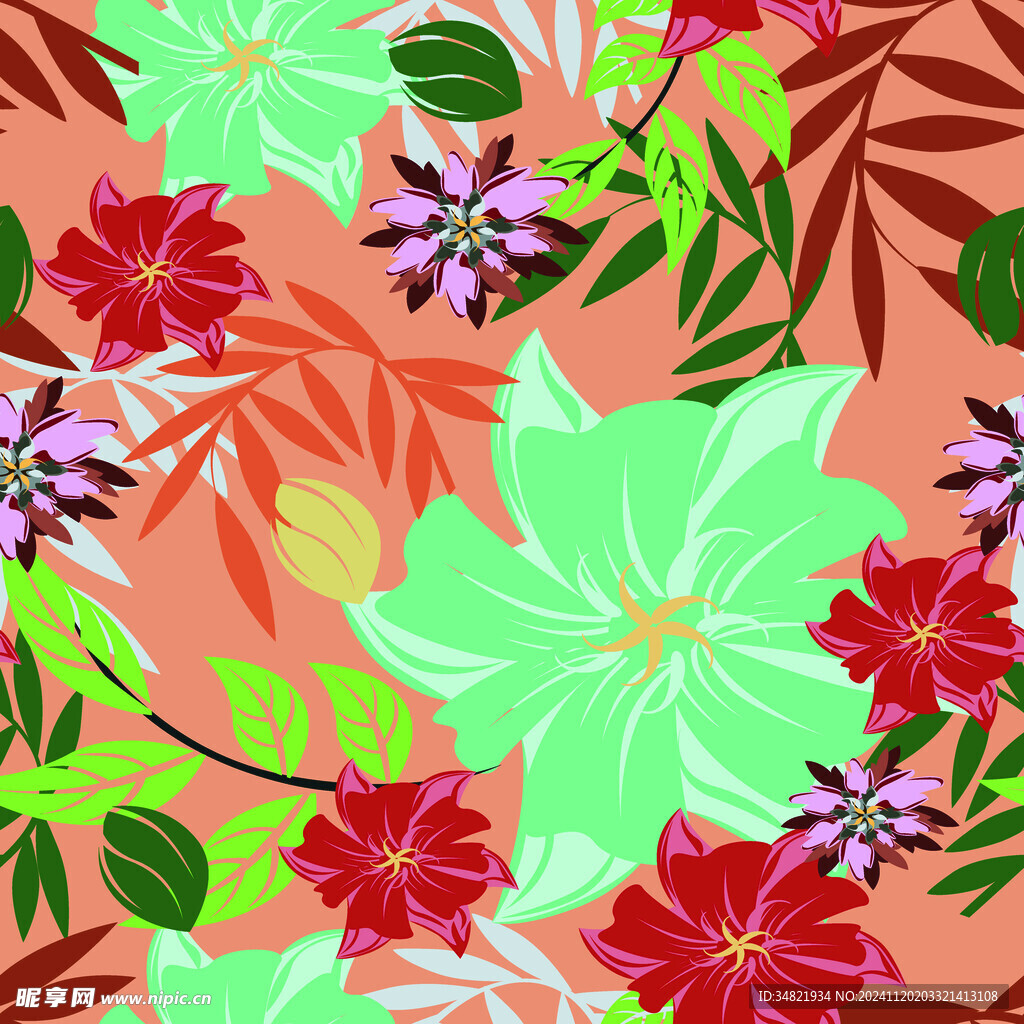 绿色花花