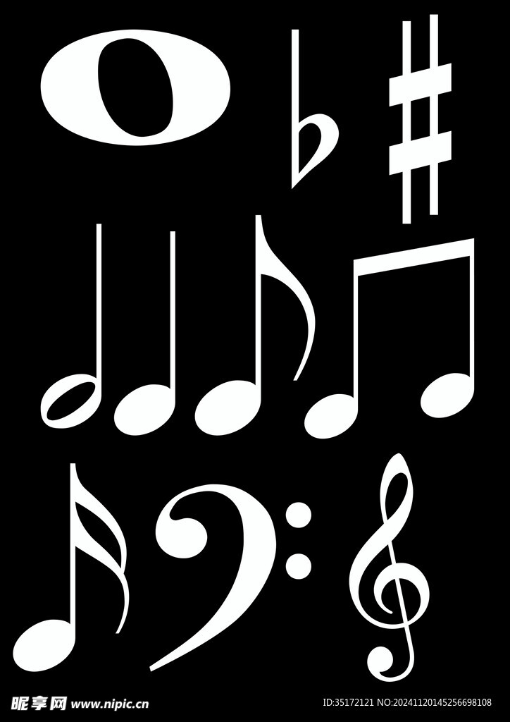 音乐符号矢量