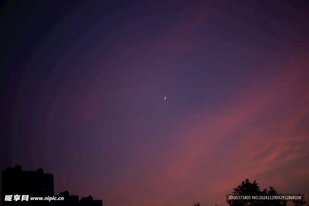松雅湖蓝调夜空
