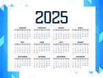 2025年日历模版