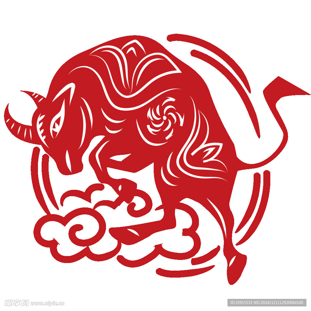 牛剪纸
