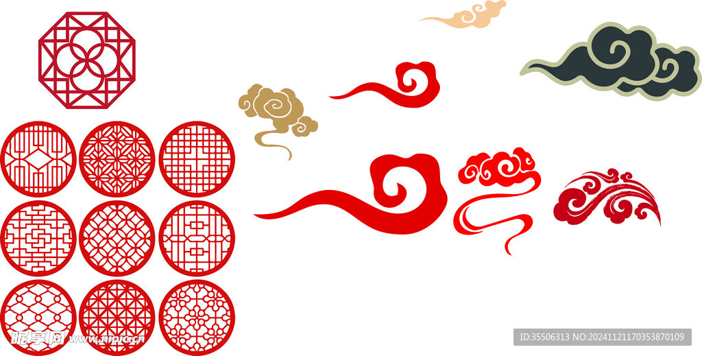 祥云花纹