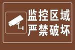 监控区域 严禁破坏