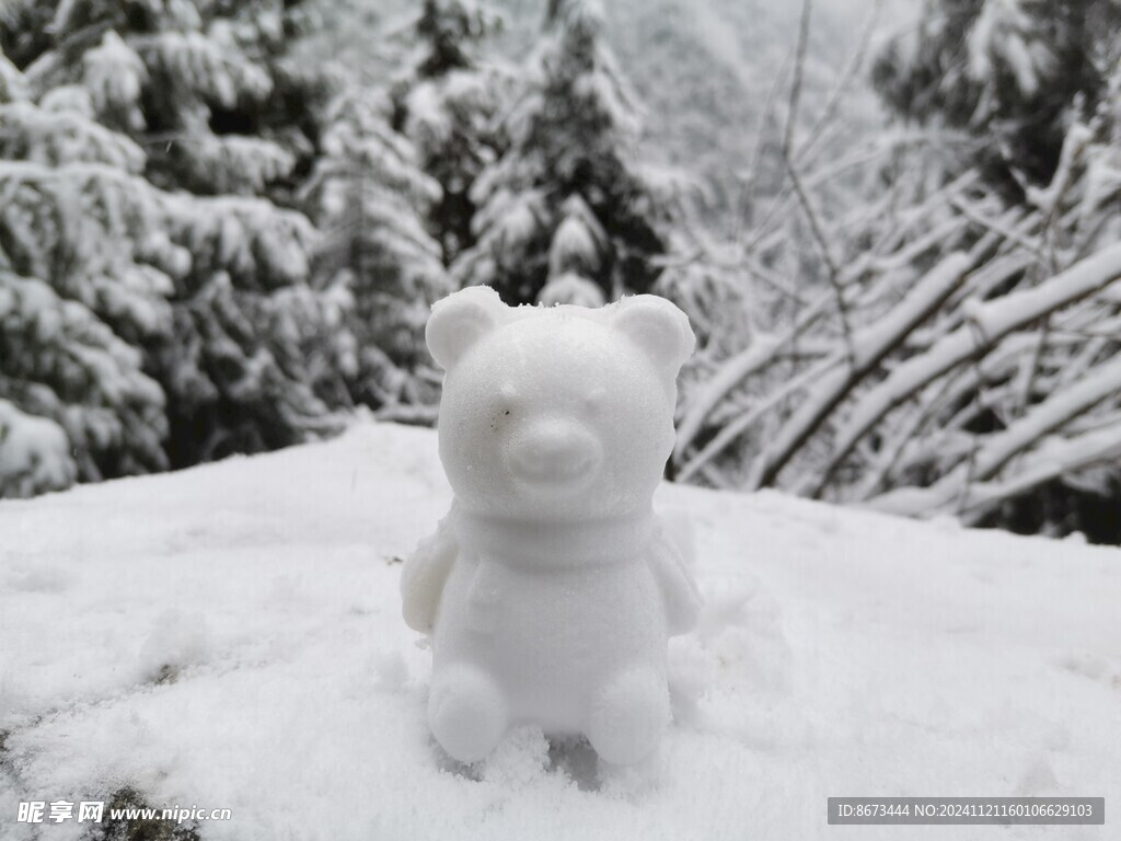 雪中的熊