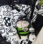 灰猫挂件