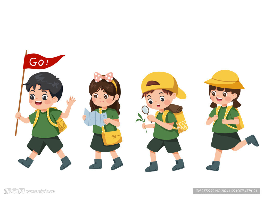 儿童夏令营插画