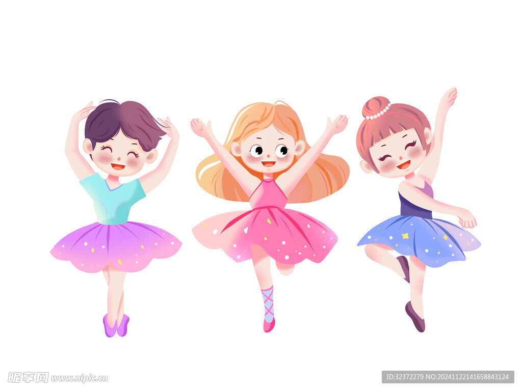 舞蹈儿童插画