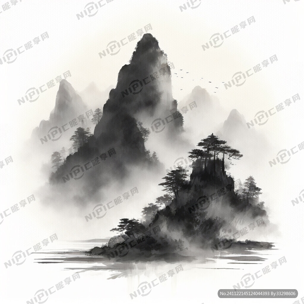 水墨 贺兰山
